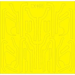 B-17G antiglare panels(VE production)for Airfix, 1/72 - Eduard Acce...