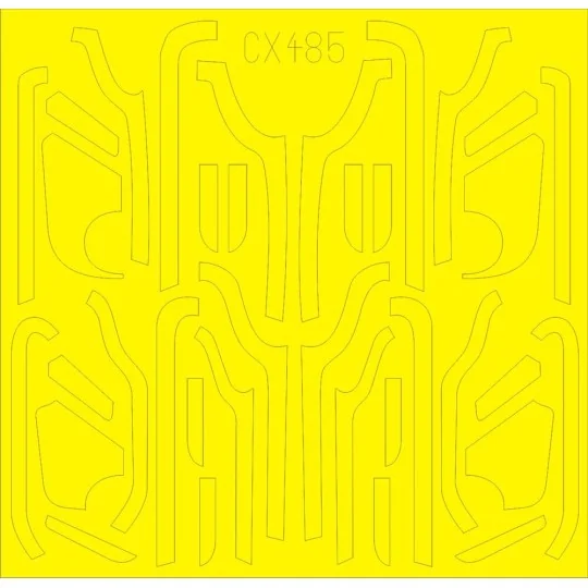 B-17G antiglare panels(VE production)for Airfix, 1/72 - Eduard Acce...