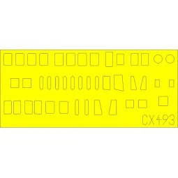 H8K2 Emily fuselage windows for Hasegawa, 1/72 - Eduard Accessories...