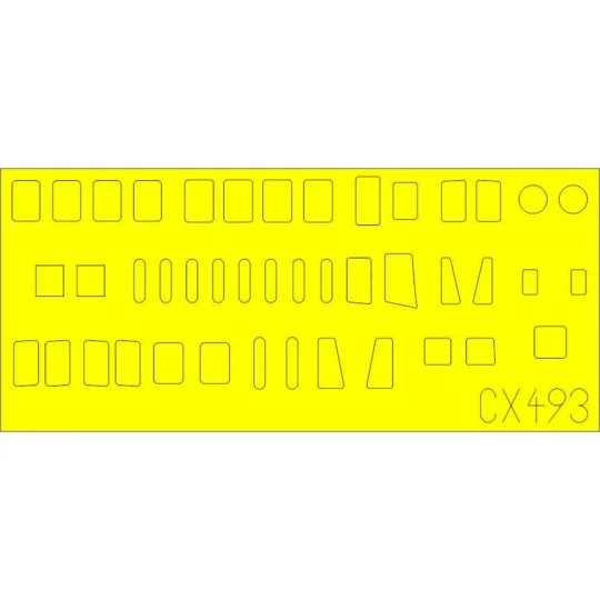 H8K2 Emily fuselage windows for Hasegawa, 1/72 - Eduard Accessories...