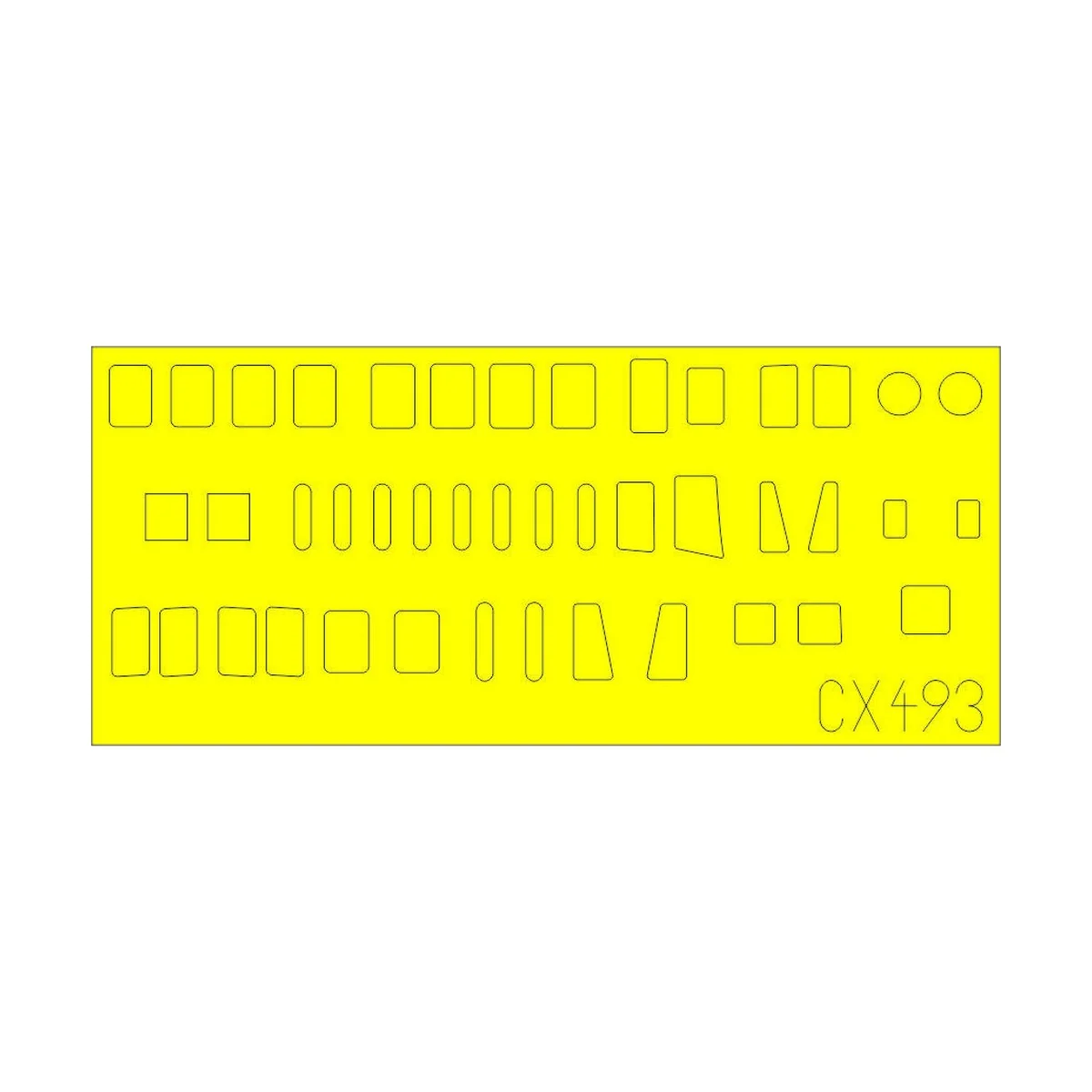 H8K2 Emily fuselage windows for Hasegawa, 1/72 - Eduard Accessories...
