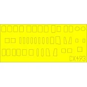H8K2 Emily fuselage windows for Hasegawa - Eduard Accessories CX493