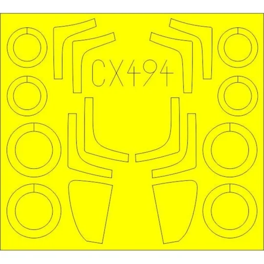 MiG-29SMT for Zvezda, 1/72 - Eduard Accessories CX494 MiG-29SMT for Zvezda, 1/72 - Eduard Accessories CX494