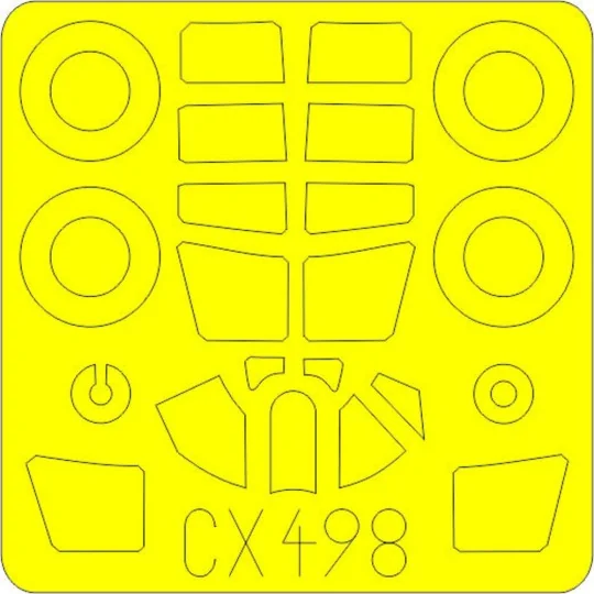 P-40N for Special Hobby, 1/72 - Eduard Accessories CX498 P-40N for Special Hobby, 1/72 - Eduard Accessories CX498