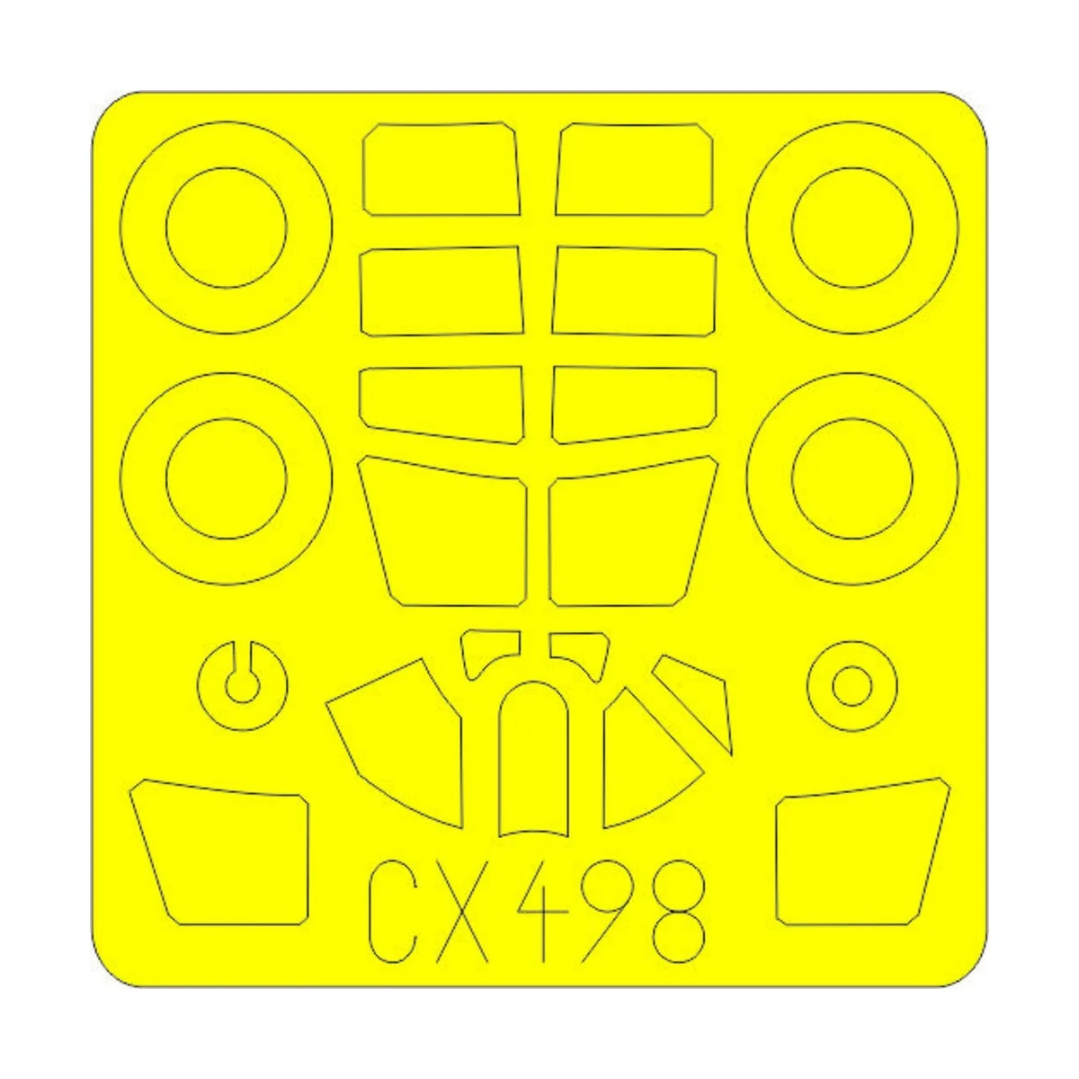 P-40N for Special Hobby, 1/72 - Eduard Accessories CX498 P-40N for Special Hobby, 1/72 - Eduard Accessories CX498