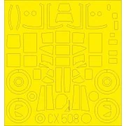 Shackleton AEW.2 for Airfix, 1/72 - Eduard Accessories CX508 Shackleton AEW.2 for Airfix, 1/72 - Eduard Accessories CX508