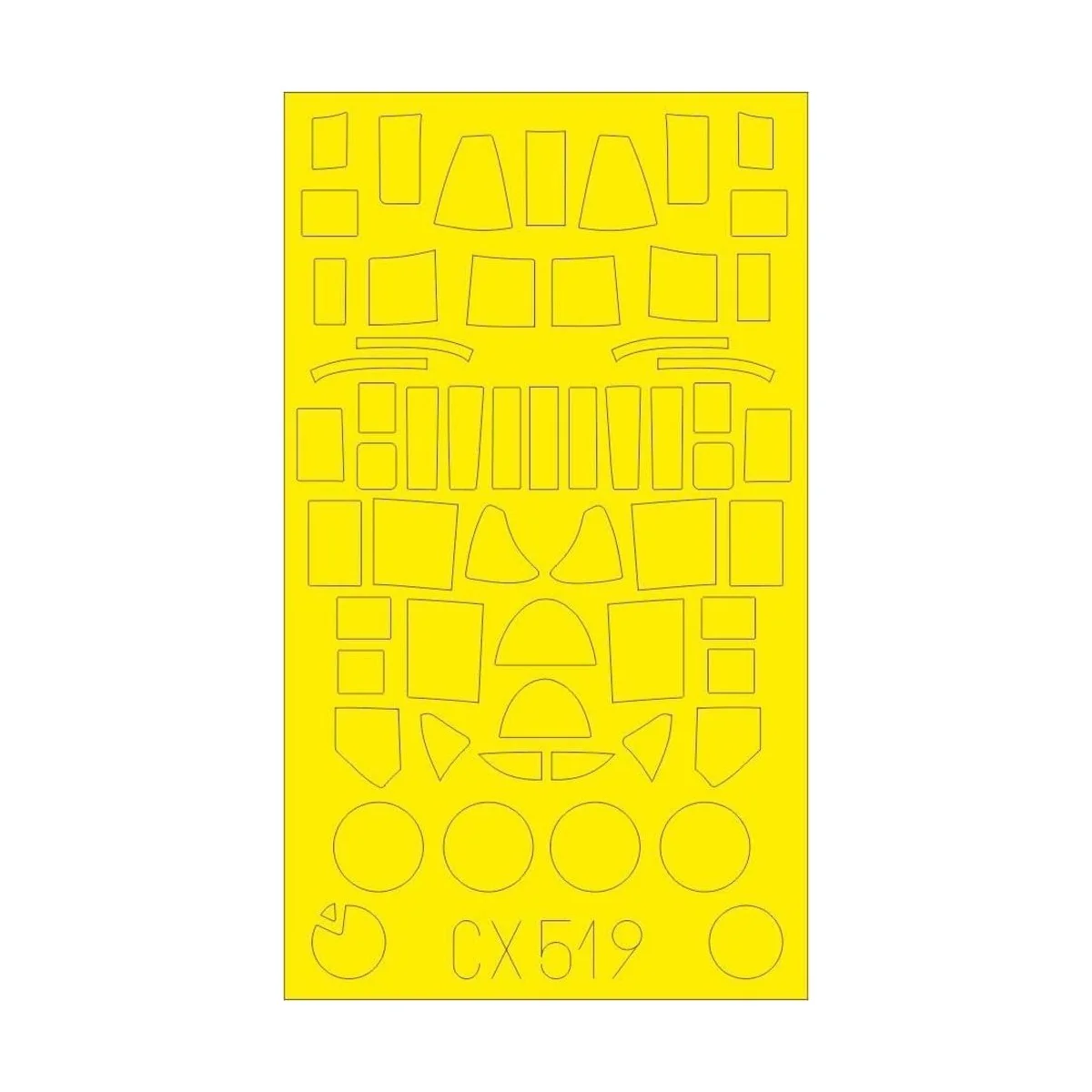 P-61B for Hobby Boss, 1/72 - Eduard Accessories CX519 P-61B for Hobby Boss, 1/72 - Eduard Accessories CX519