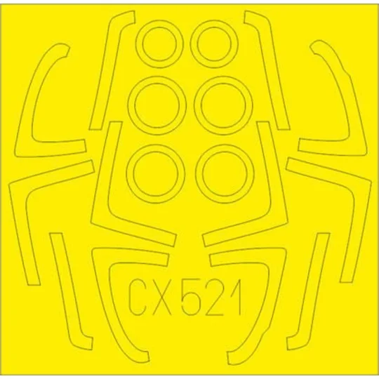 F/A-18E TFace for Academy, 1/72 - Eduard Accessories CX521