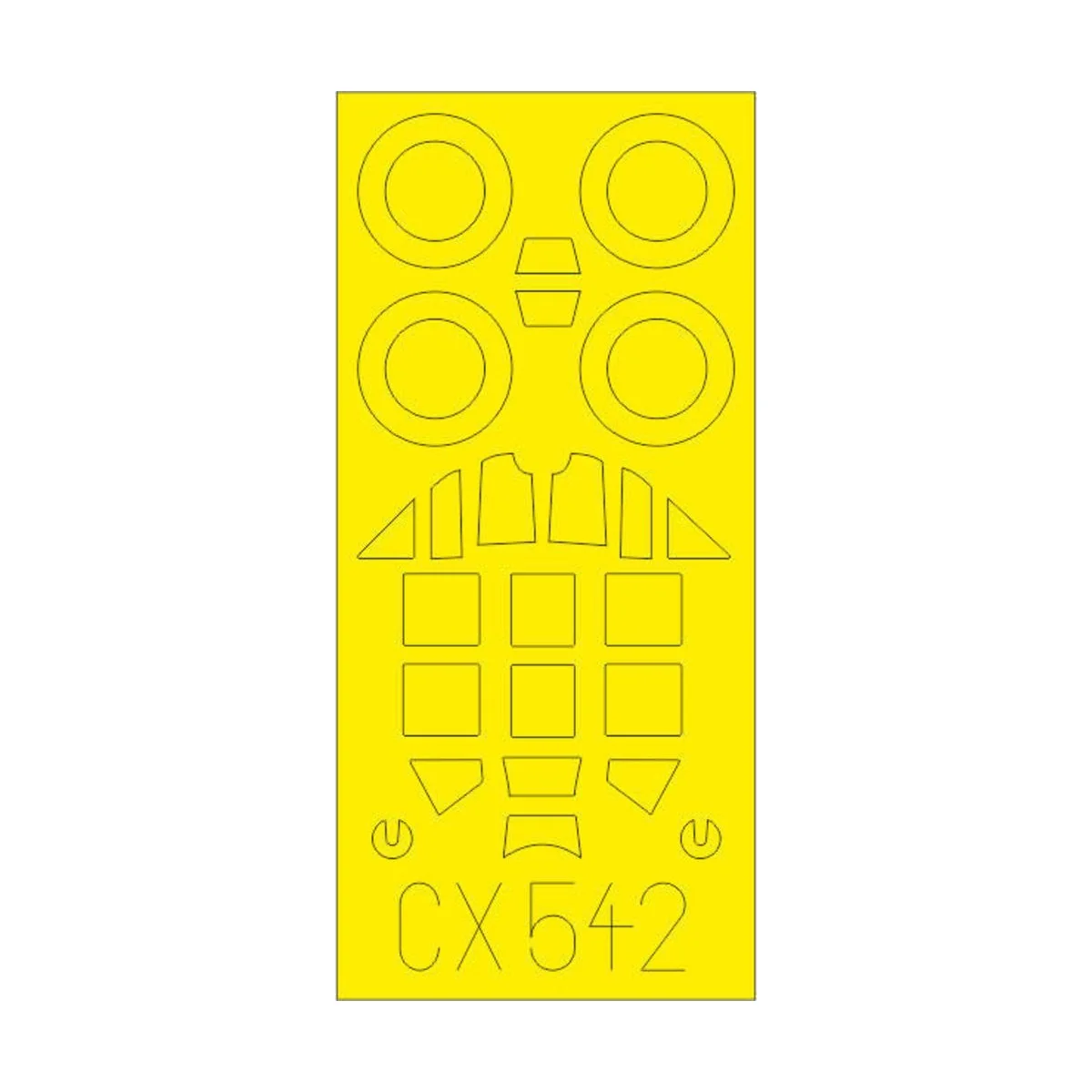 Bf 109G-6 for Tamiya, 1/72 - Eduard Accessories CX542