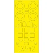 Bf 109G-6 for Tamiya, 1/72 - Eduard Accessories CX542