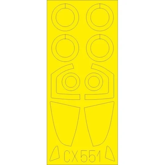 Su-57 for Zvezda - Eduard Accessories CX551