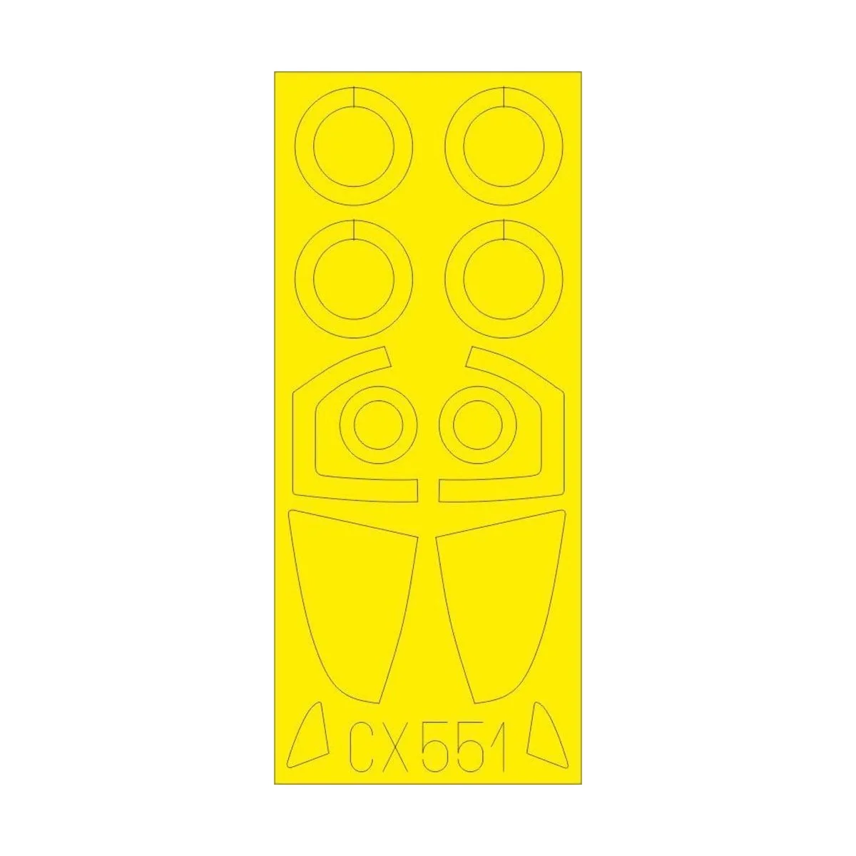 Su-57 for Zvezda - Eduard Accessories CX551