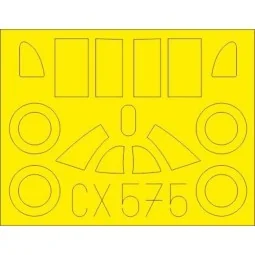 La-5 early for Clear Prop - Eduard Accessories CX575