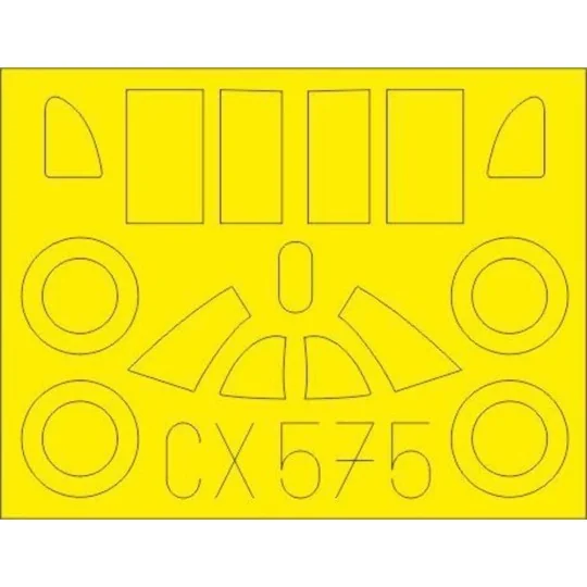 La-5 early for Clear Prop, 1/72 - Eduard Accessories CX575