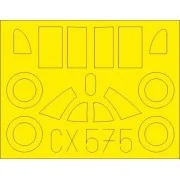 La-5 early for Clear Prop, 1/72 - Eduard Accessories CX575