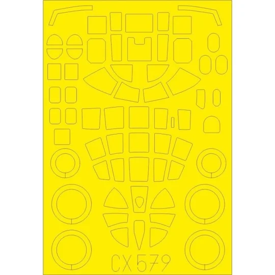 B-25B for Airfix, 1/72 - Eduard Accessories CX579 B-25B for Airfix, 1/72 - Eduard Accessories CX579