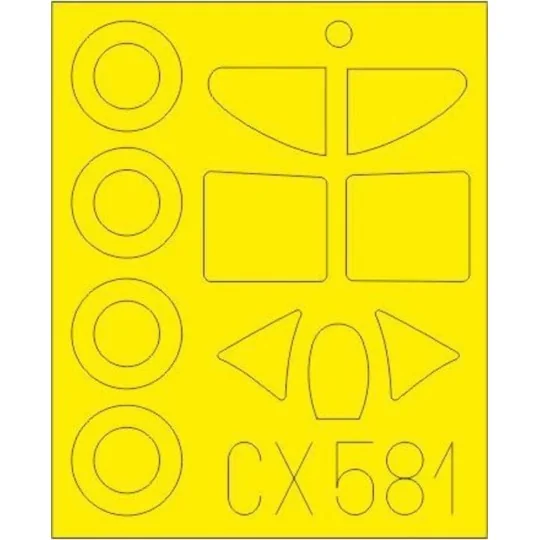 D.520 for Hasegawa, 1/72 - Eduard Accessories CX581