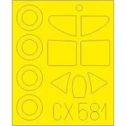 D.520 for Hasegawa, 1/72 - Eduard Accessories CX581