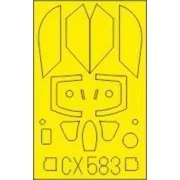 MiG-21PFM for Eduard, 1/72 - Eduard Accessories CX583