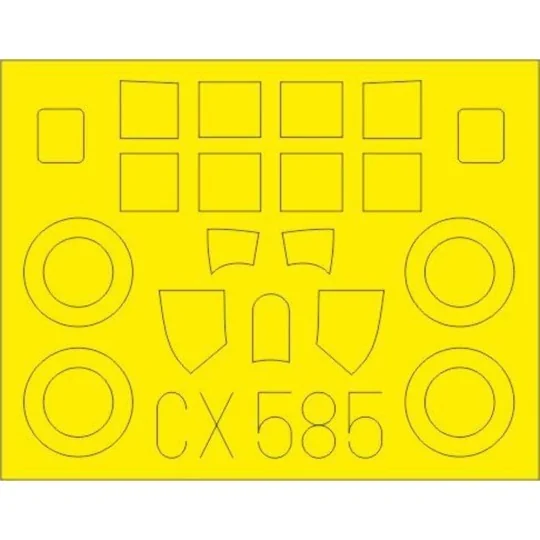 Wildcat Mk.VI for Arma Hobby, 1/72 - Eduard Accessories CX585