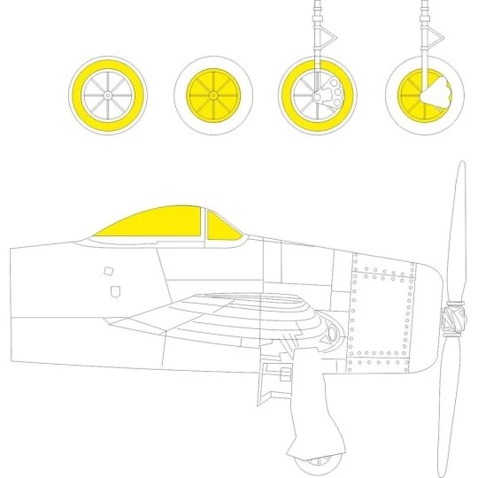 F8F-1 1/72 for HOBBY BOSS - Eduard Accessories CX598