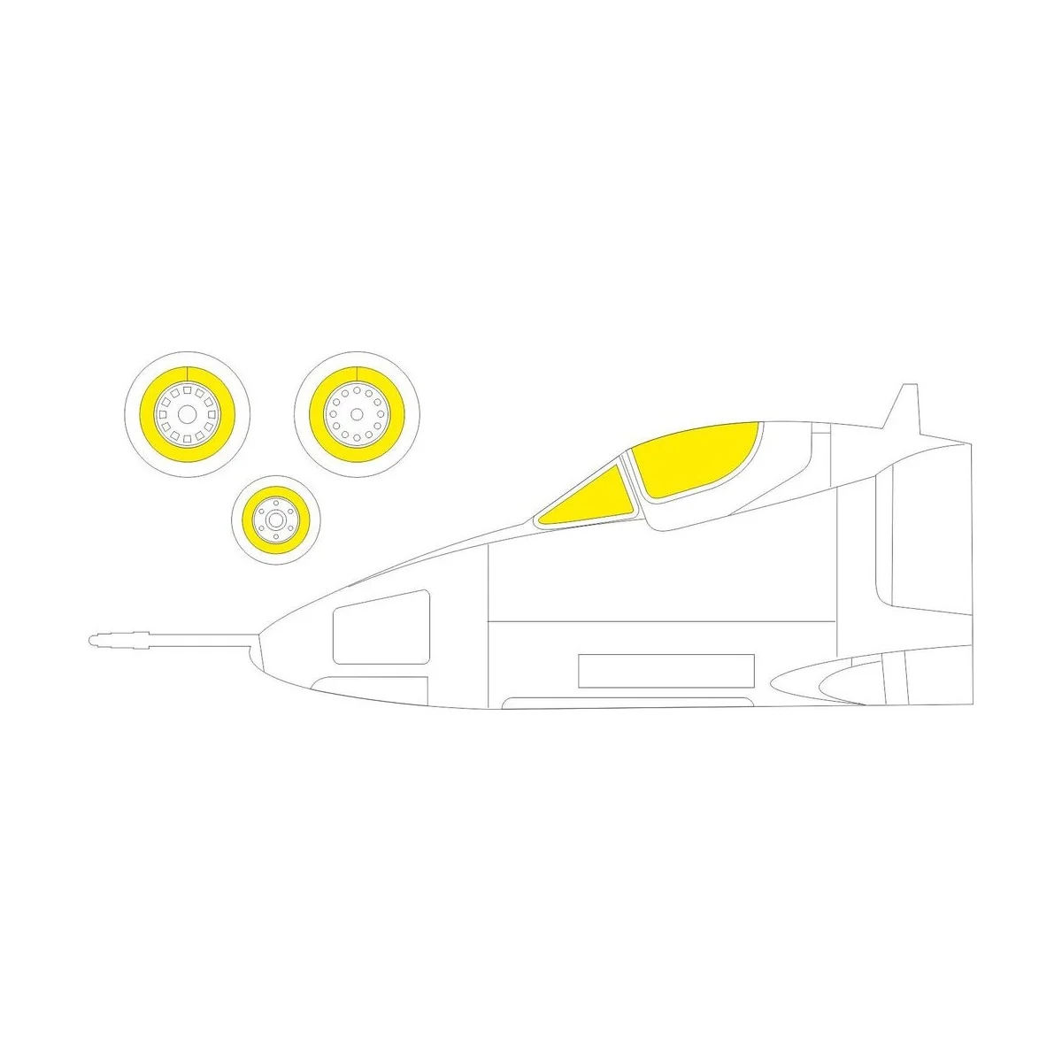 A-4B 1/72 for FUJIMI / HOBBY 2000 - Eduard Accessories CX602