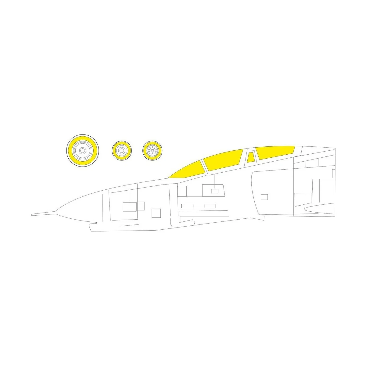 F-4E 1/72 for FINE MOLDS - Eduard Accessories CX603