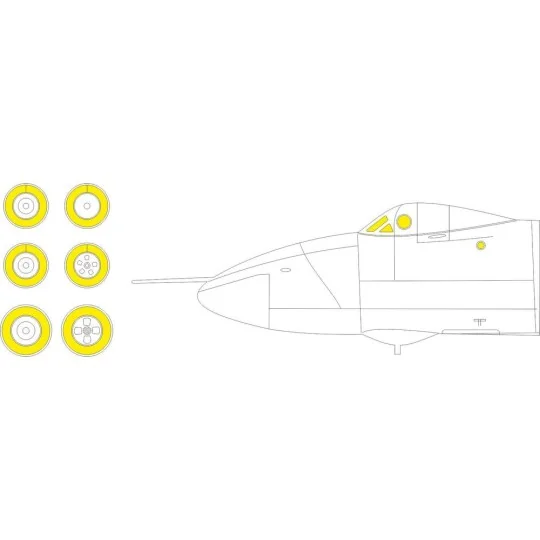 Vulcan B.2 1/72 for AIRFIX, 1/72 - Eduard Accessories CX604 Vulcan B.2 1/72 for AIRFIX, 1/72 - Eduard Accessories CX604