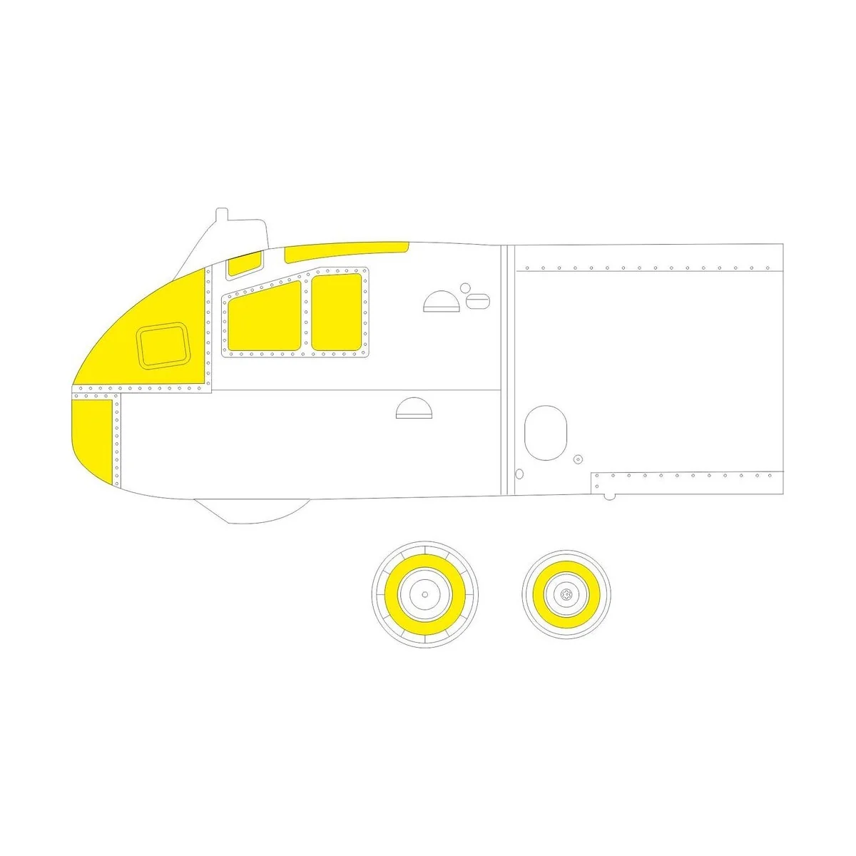 Ar 234C, for HOBBY 2000 / DRAGON - Eduard Accessories CX613