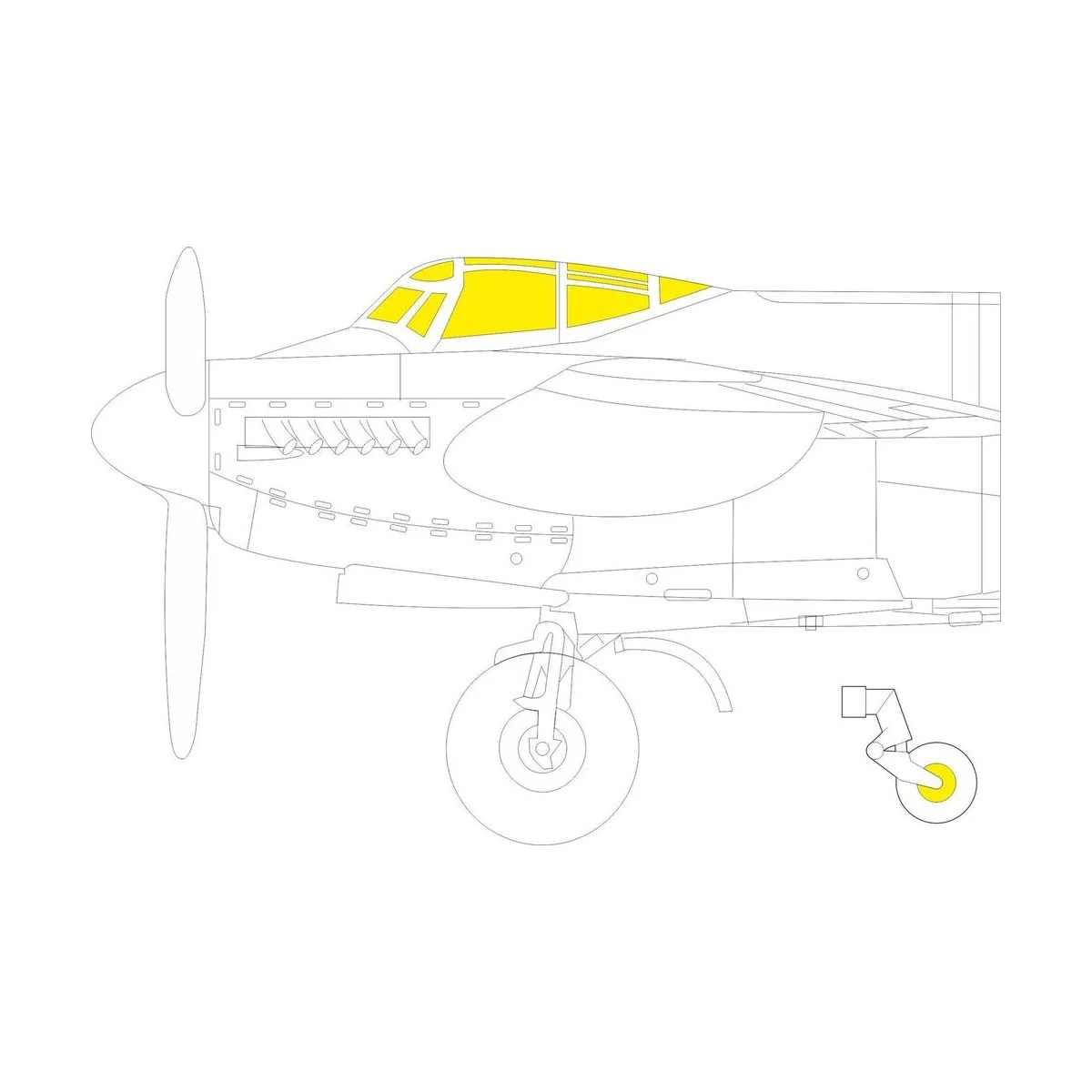 Mosquito B Mk.XVI for AIRFIX - Eduard Accessories CX618