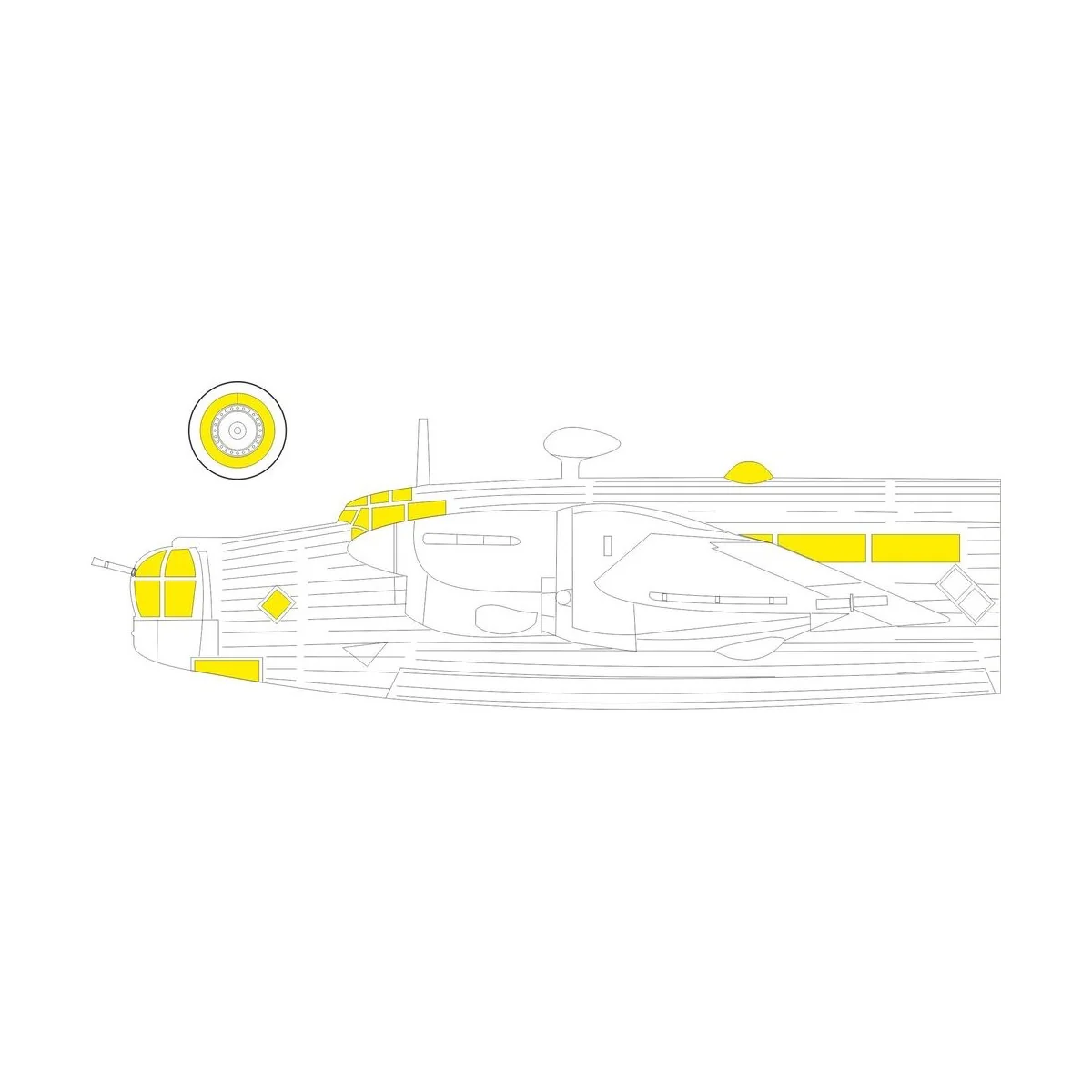 Wellington Mk.II for AIRFIX - Eduard Accessories CX619