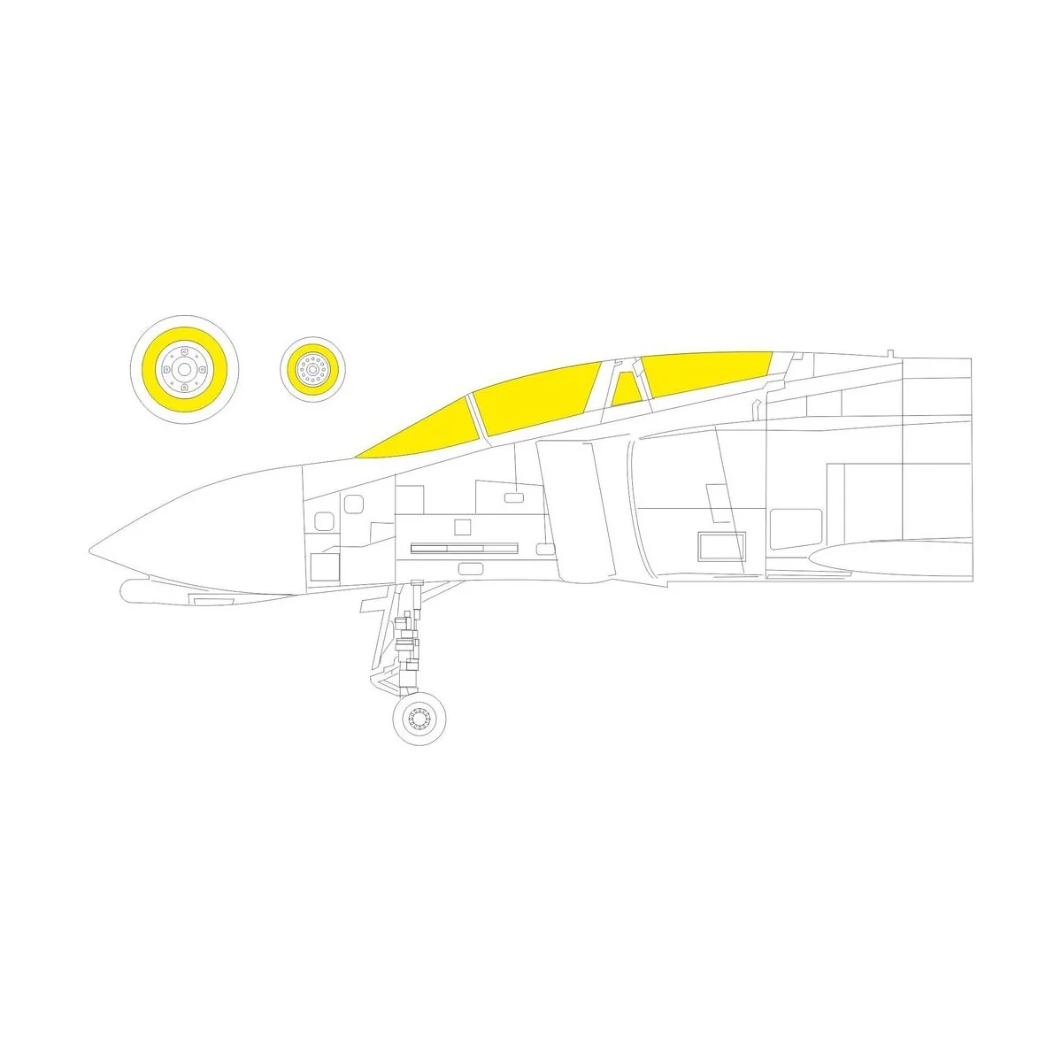 F-4D 1 for FINE MOLDS - Eduard Accessories CX621