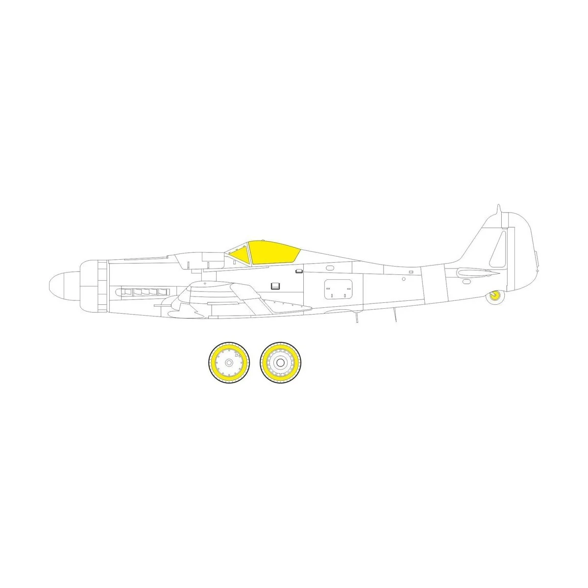 Fw 190D-9 for IBG - Eduard Accessories CX622