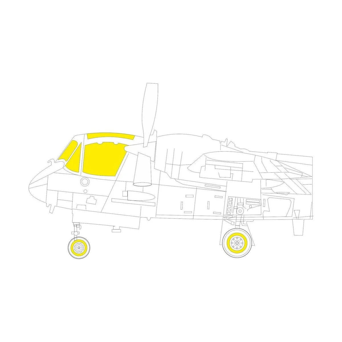 OV-1A / JOV-1A for CLEAR PROP - Eduard Accessories CX624