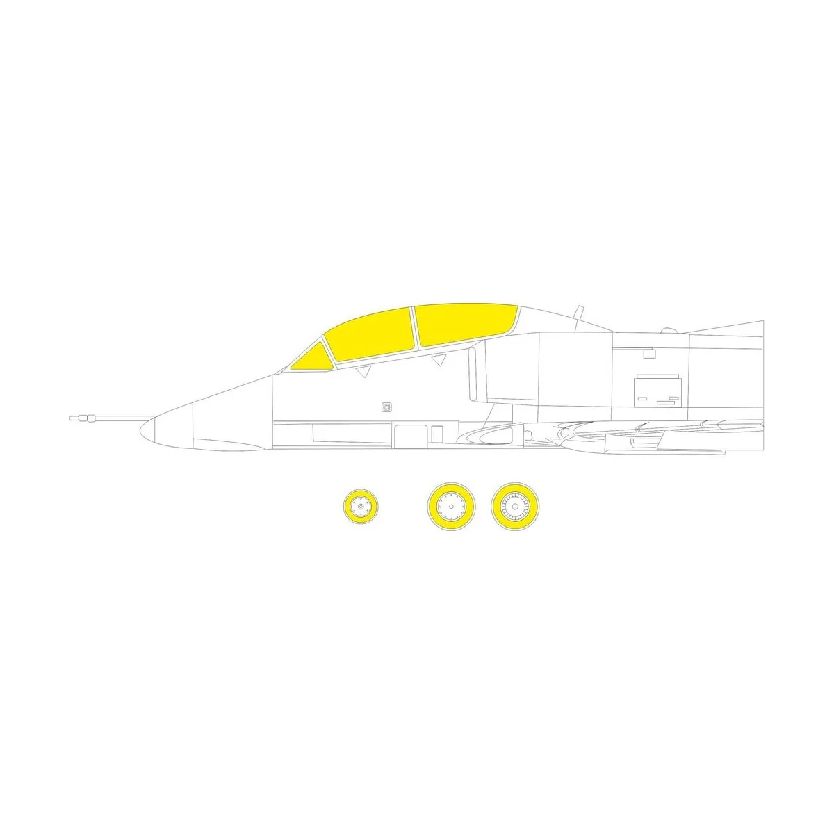 TA-4J for FUJIMI / HOBBY 2000, 1/72 - Eduard Accessories CX625