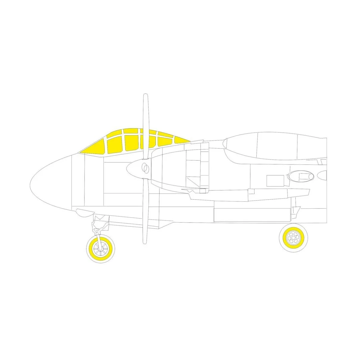 AJ-1 for RODEN - Eduard Accessories CX637