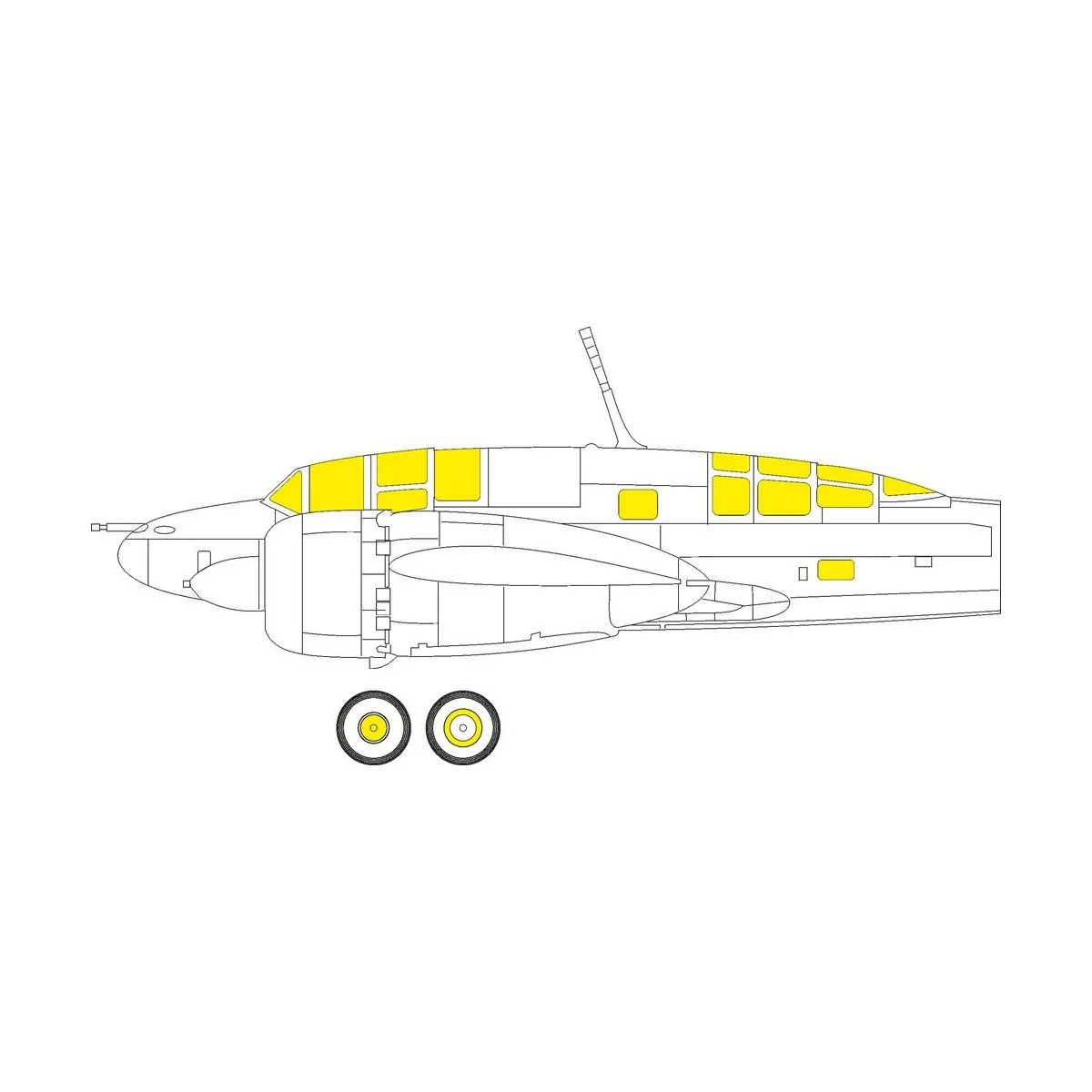 Ki-46-III Interceptor for HASEGAWA, 1/72 - Eduard Accessories CX639