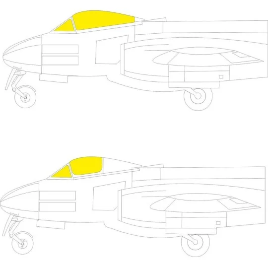 Meteor F.8 for AIRFIX - Eduard Accessories CX641