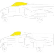 Meteor F.8 for AIRFIX, 1/72 - Eduard Accessories CX641 Meteor F.8 for AIRFIX, 1/72 - Eduard Accessories CX641