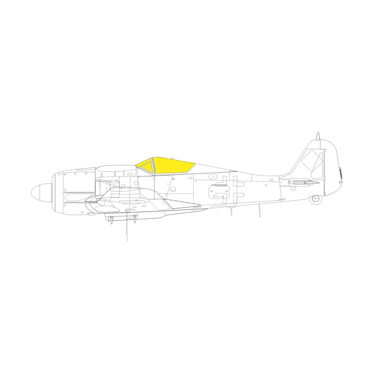 Fw 190A-8/R2 1/72 for EDUARD, 1/72 - Eduard Accessories CX642 Fw 190A-8/R2 1/72 for EDUARD, 1/72 - Eduard Accessories CX642