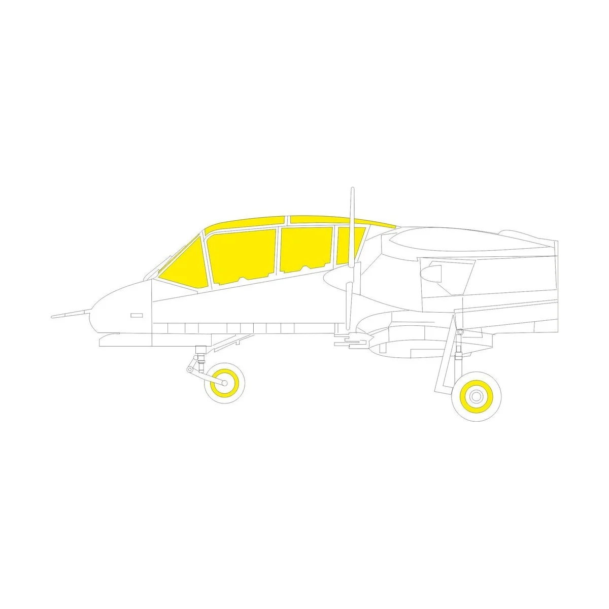 OV-10A 1/72 ICM, 1/72 - Eduard Accessories CX650