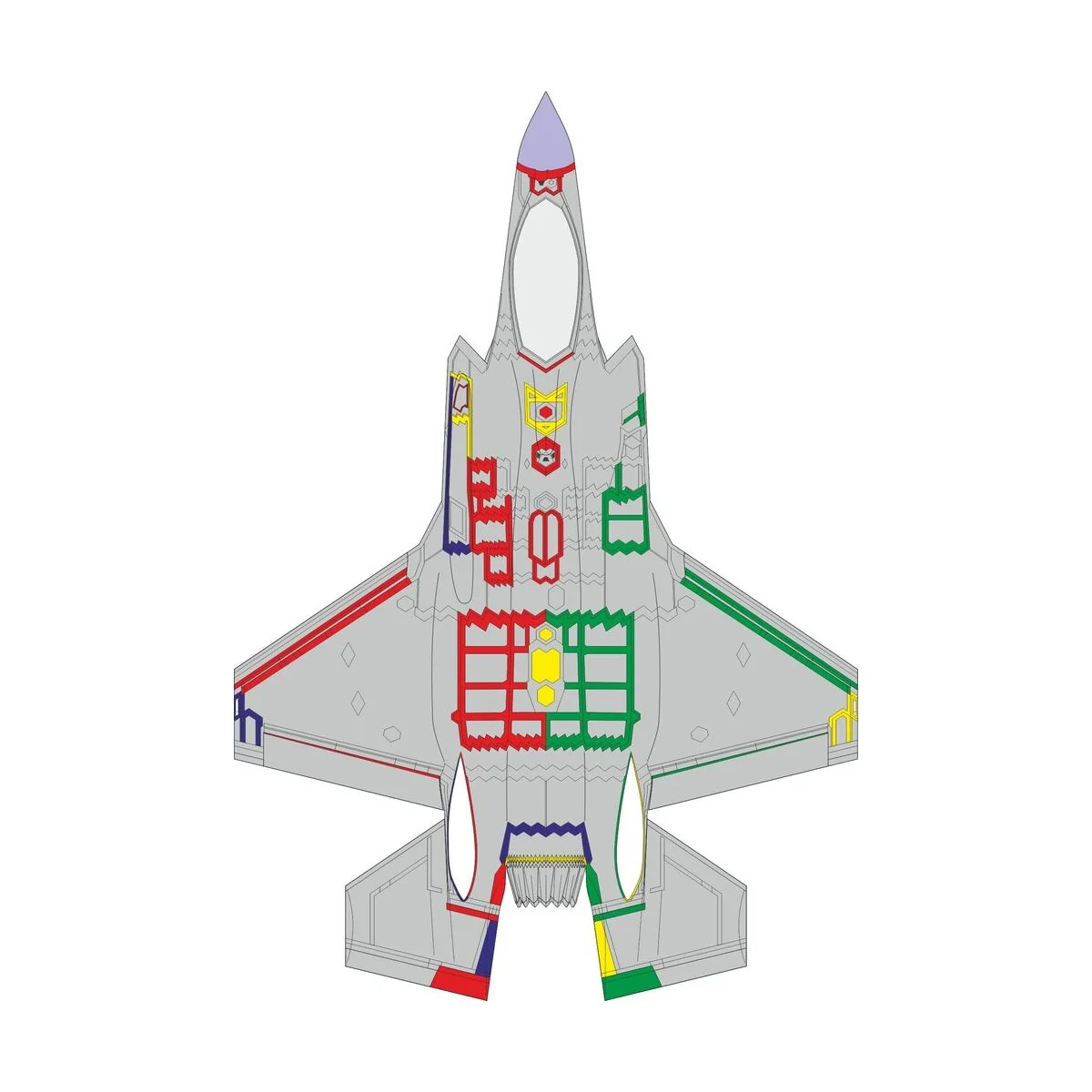 F-35A RAM panels early 1/72 TAMIYA, 1/72 - Eduard Accessories CX654