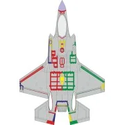 F-35A RAM panels early 1/72 TAMIYA, 1/72 - Eduard Accessories CX654