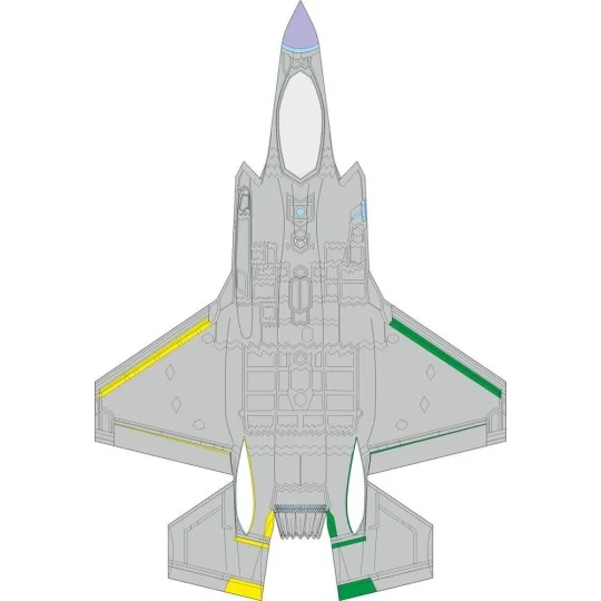 F-35A RAM panels late 1/72 TAMIYA, 1/72 - Eduard Accessories CX655