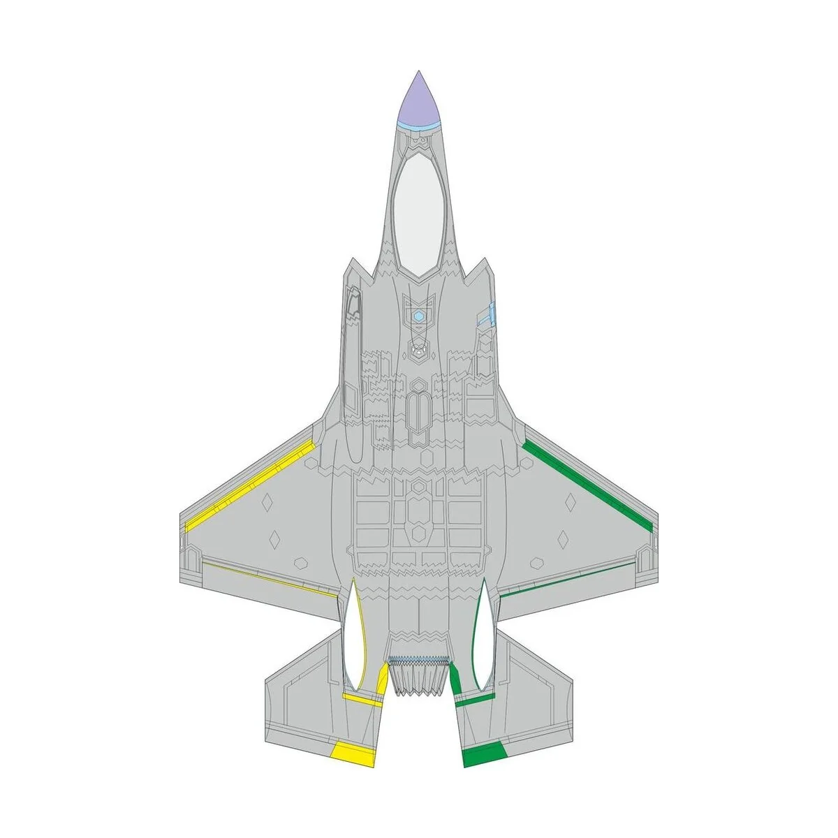 F-35A RAM panels late 1/72 TAMIYA, 1/72 - Eduard Accessories CX655