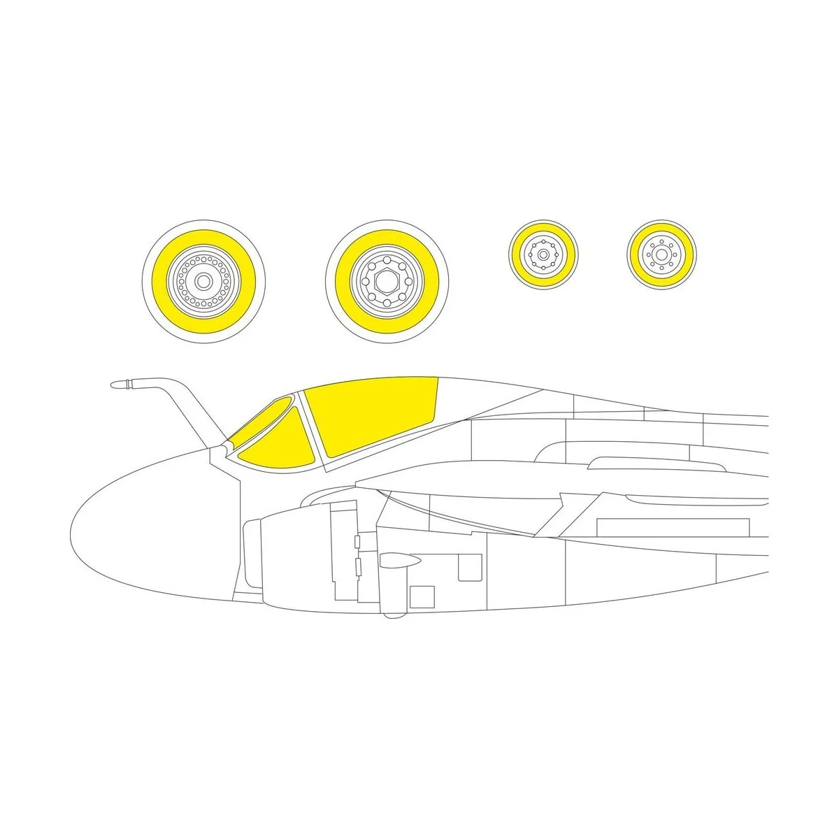 A-6A 1/72 TRUMPETER, 1/72 - Eduard Accessories CX659
