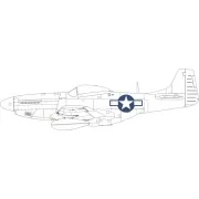 P-51D US national insignia, 1/72 - Eduard Accessories CX664