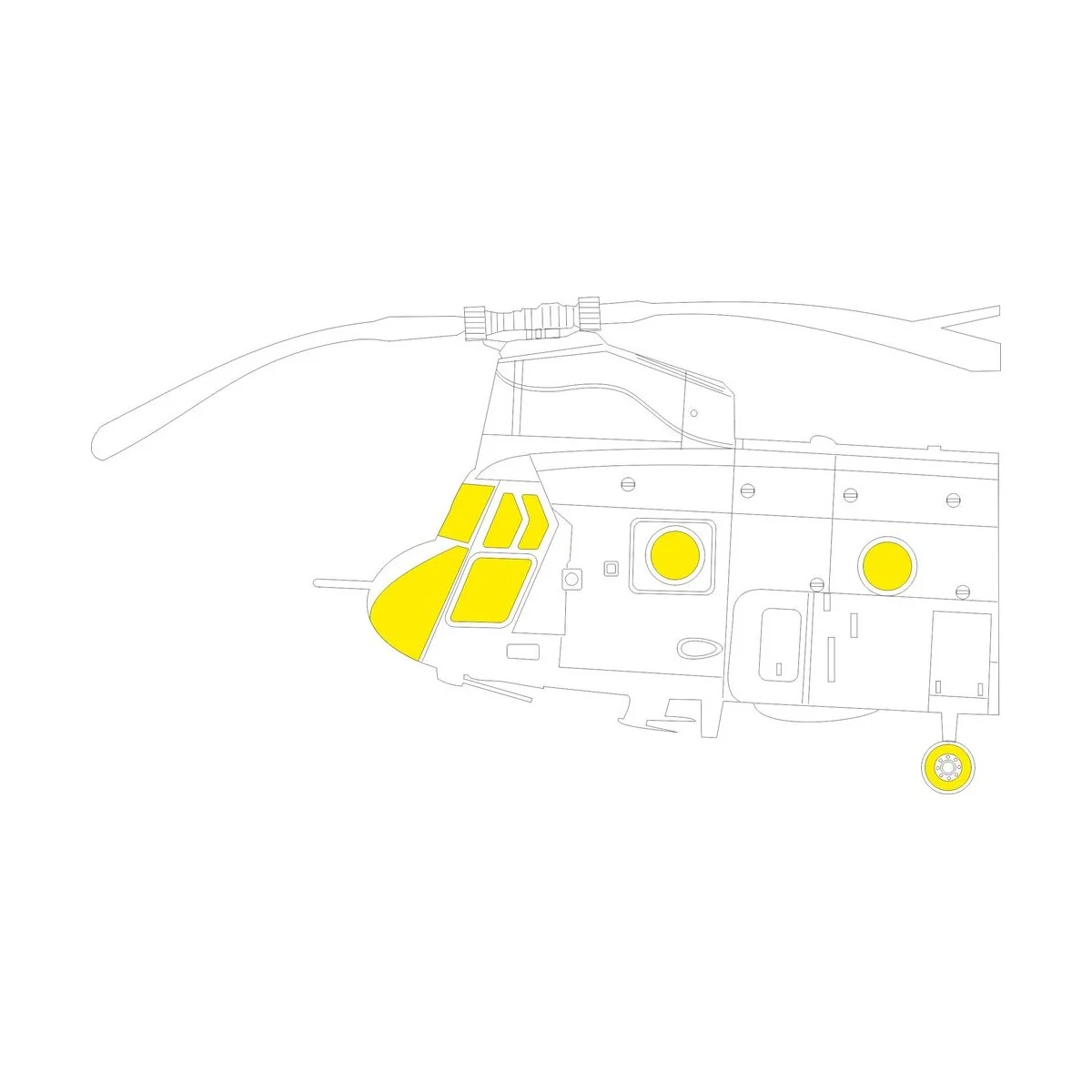 Chinook HC.1 AIRFIX, 1/72 - Eduard Accessories CX670