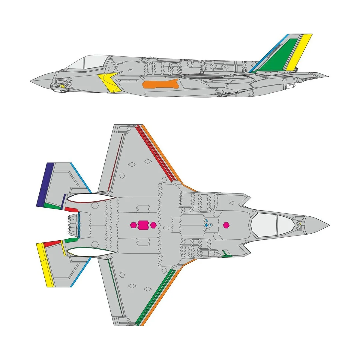 F-35B RAM coating TAMIYA, 1/72 - Eduard Accessories CX672
