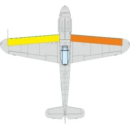 Bf 109G wings leading edge wavy lines, 1/72 - Eduard Accessories CX676